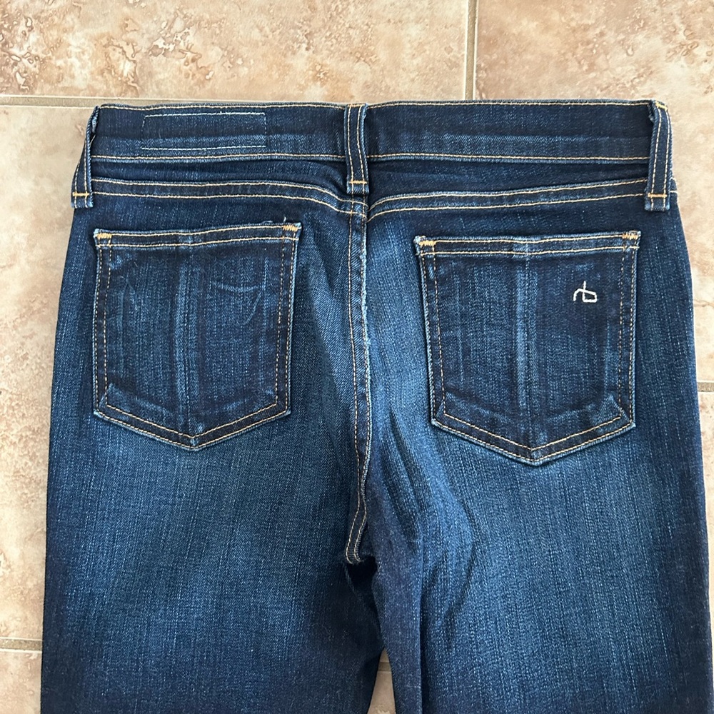 rag & bone Dark Blue Denim Skinny Jeans